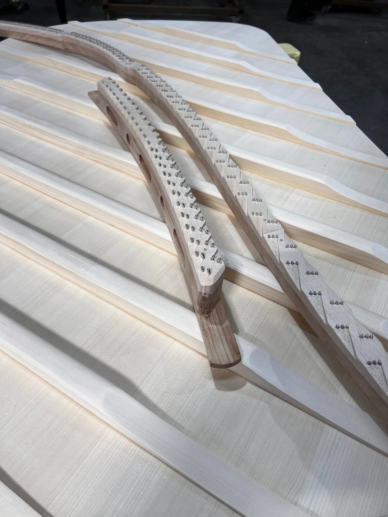 Soundboard work from the Leverett workshop - photograph 6