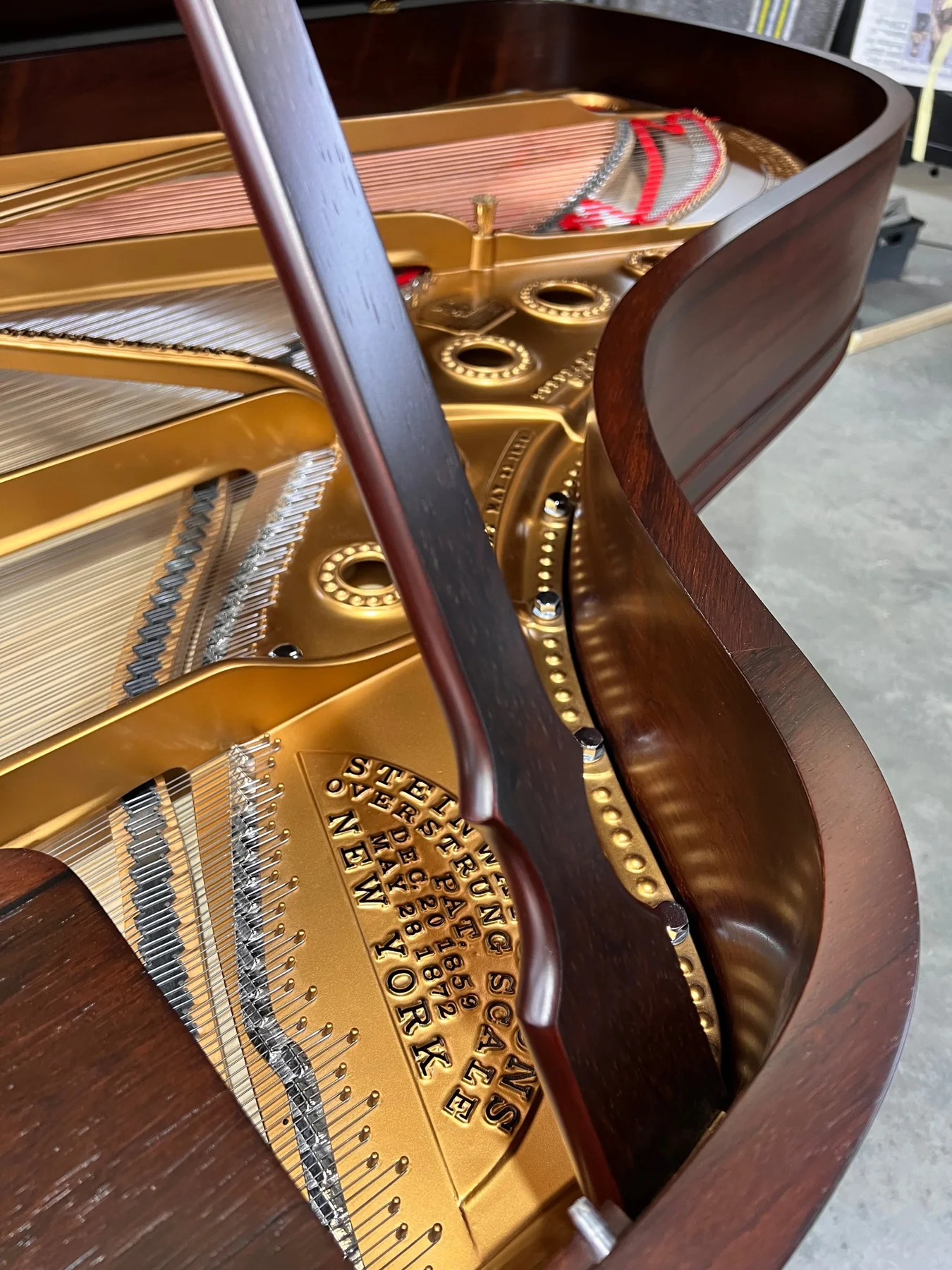 Max Beesley - photograph from the Piano Restorations workshop